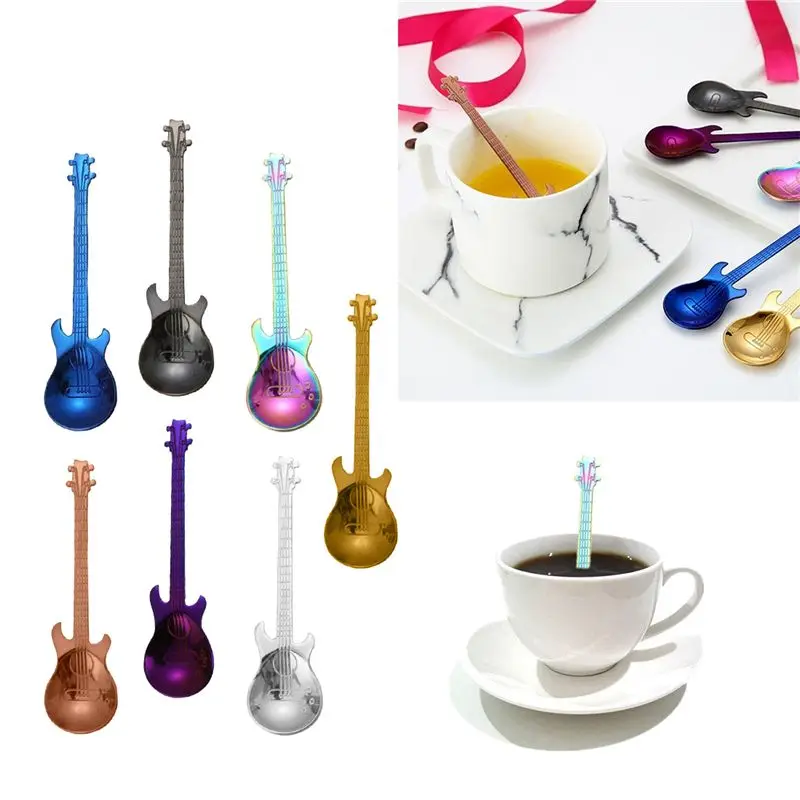 Fashion Cute Coffee Spoon Stainless Steel Guitar Spoon Coffee And Teaspoon Tableware Drinking Stirring Spoon Creative Gift Spoon
Fashion Cute Coffee Spoon Stainless Steel Guitar Spoon Coffee And Teaspoon Tableware Drinking Stirring Spoon Creative Gift Spoon