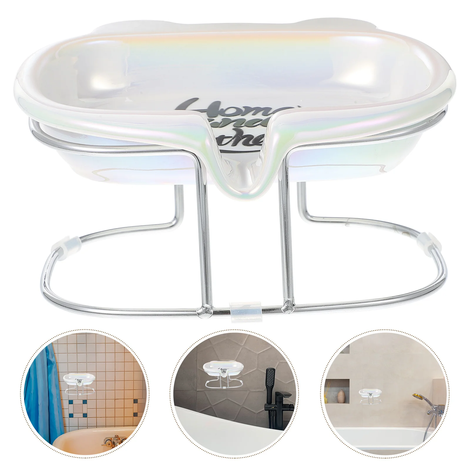 1 Set Ceramic Soap Dish with Metal Rack Ceramic Cute Soap Tray Soap Dish Toilet Washbasin Soap Holder
1 Set Ceramic Soap Dish with Metal Rack Ceramic Cute Soap Tray Soap Dish Toilet Washbasin Soap Holder