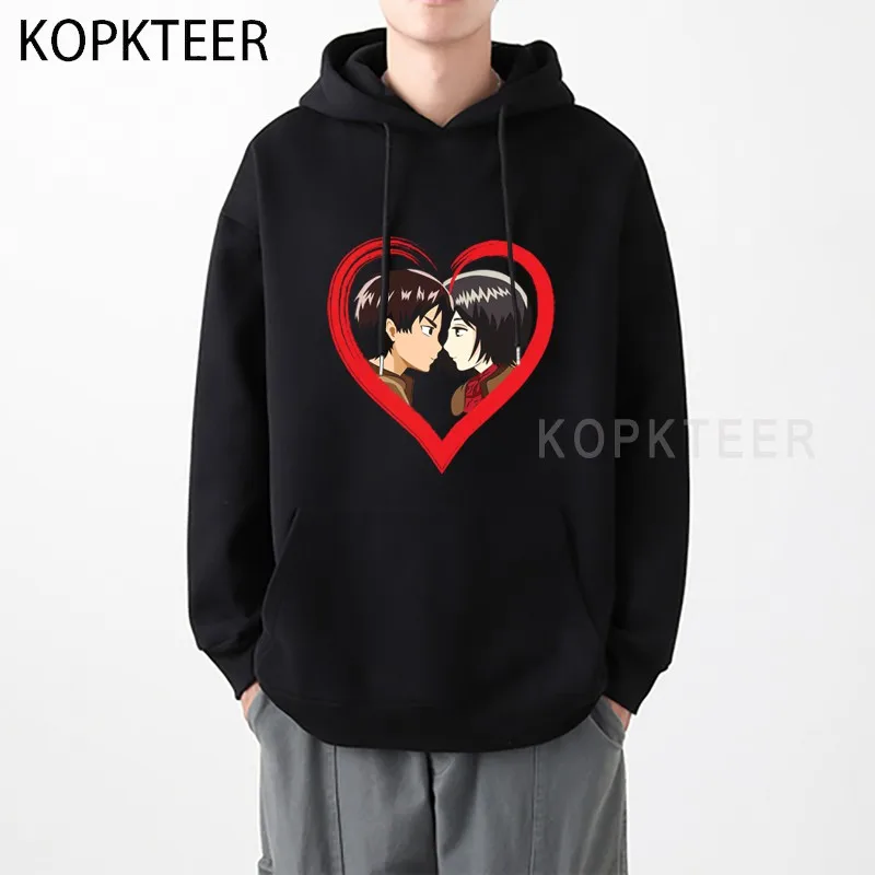 Eren and Mikasa Attack on Titan Vintage Hoodie Anime Sweatshirt Men Oversized Cotton Hoodies Pullover Harajuku Hoody Clothing
Eren and Mikasa Attack on Titan Vintage Hoodie Anime Sweatshirt Men Oversized Cotton Hoodies Pullover Harajuku Hoody Clothing