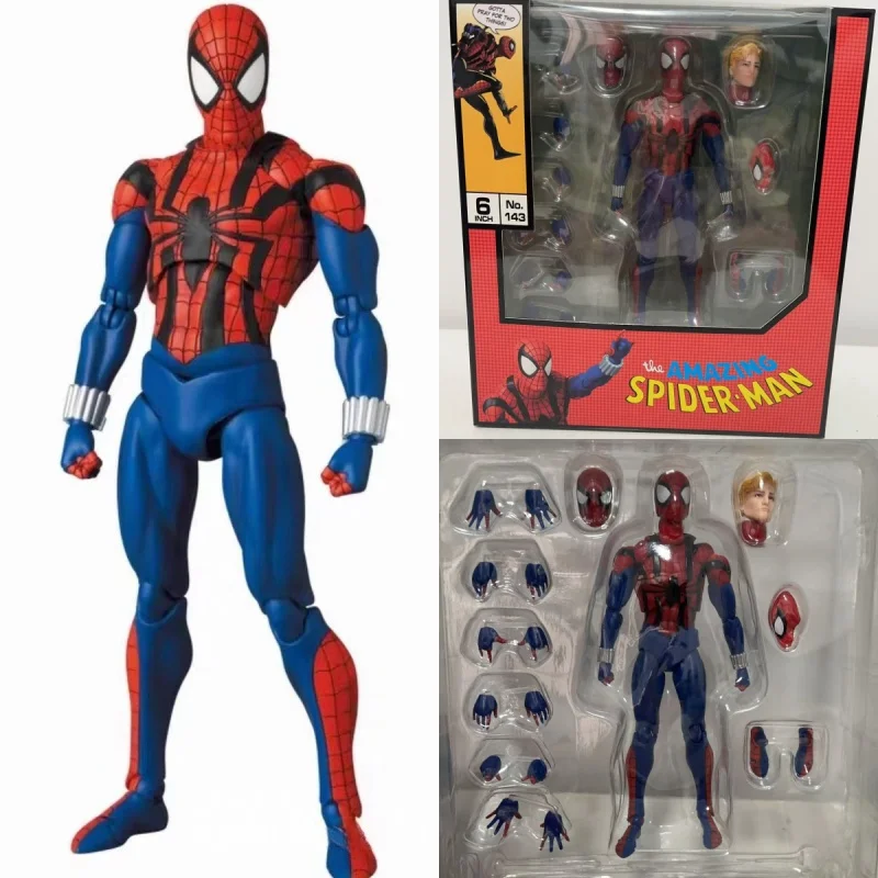 Фигурки Человека-паука фигурки Питера Паркера Mafex 143 Человек-паук Бен Reilly в