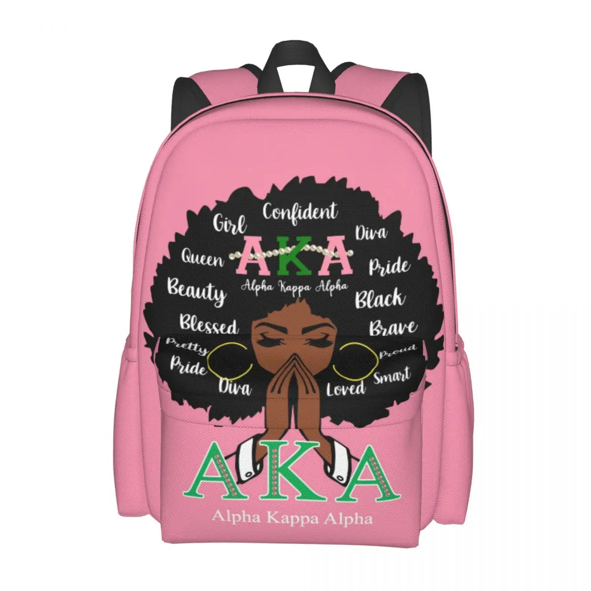 

Alpha Sorority Kappa Alpha AKA Travel Laptop Backpack, Business Water Resistant Laptop Backpack, College Bag for Men & Women