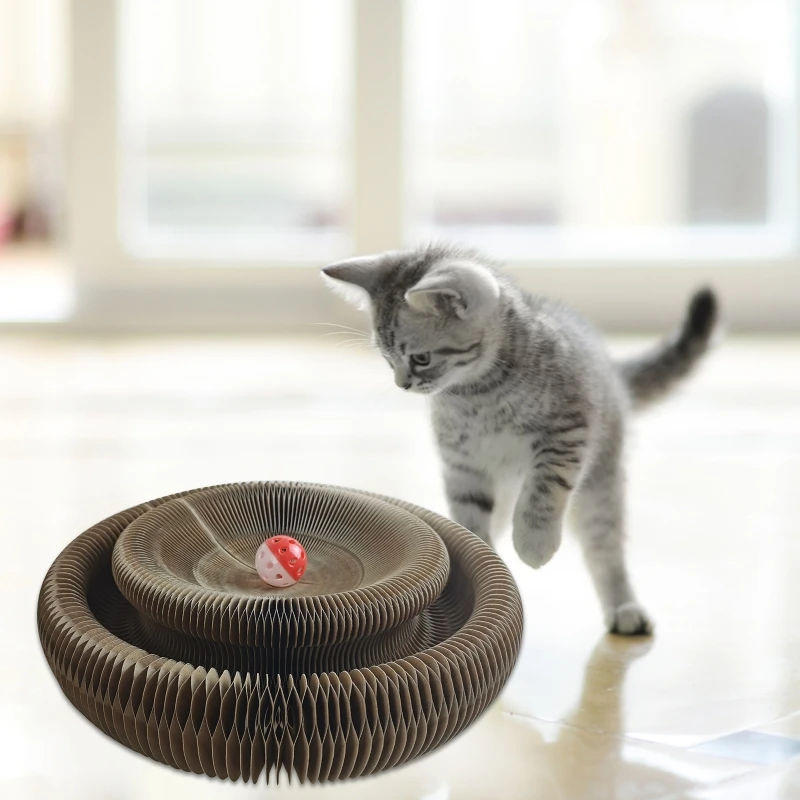 Кошачья кожа с колокольчиком, котята, Когтеточка, гофрированная бумага, чаша для царапин 14 дюймов для кошек
Кошачья кожа с колокольчиком, котята, Когтеточка, гофрированная бумага, чаша для царапин 14 дюймов для кошек