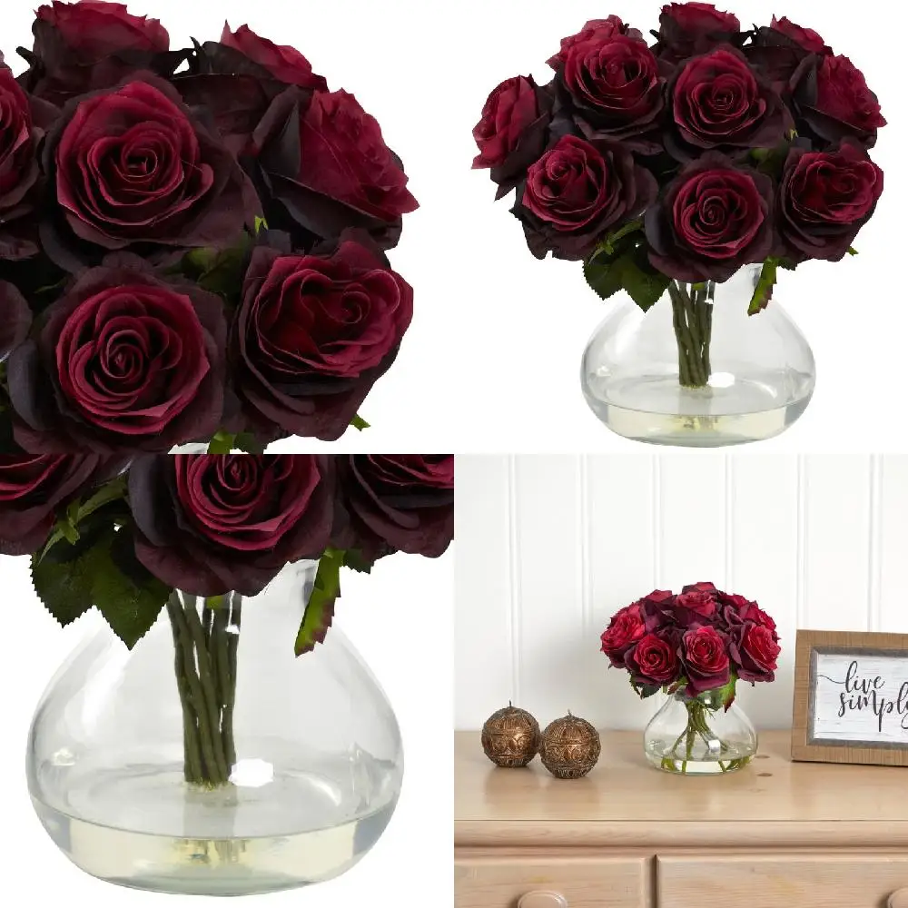 Unique Red Artificial Flowers with Lovely Vase Arrangement - Perfect for Home Décor & Garden Decoration.
Unique Red Artificial Flowers with Lovely Vase Arrangement - Perfect for Home Décor & Garden Decoration.