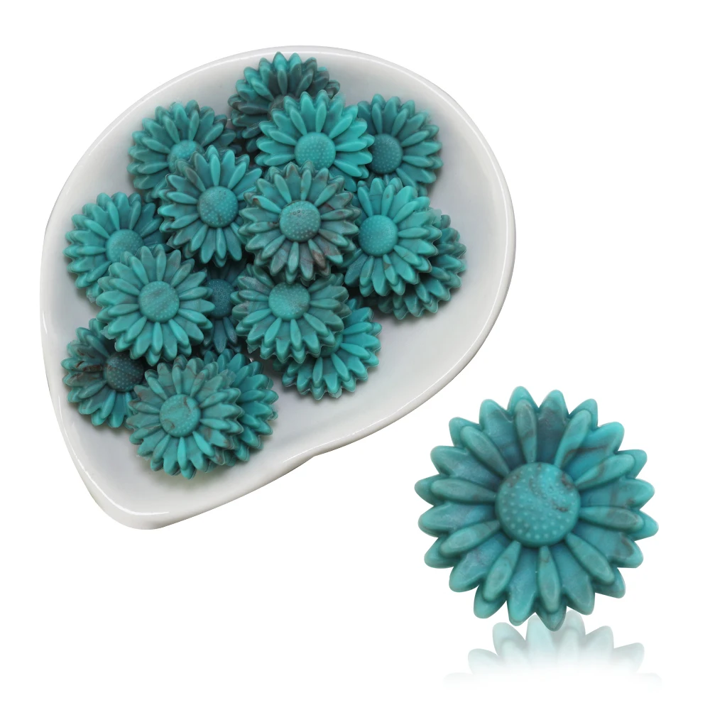 Newest 100Pcs Daisy Silicone Beads Spring Focal Sunflower Colorful Flowers Ball BPA-Free Baby Toy Chain Necklaces Accessories
Newest 100Pcs Daisy Silicone Beads Spring Focal Sunflower Colorful Flowers Ball BPA-Free Baby Toy Chain Necklaces Accessories