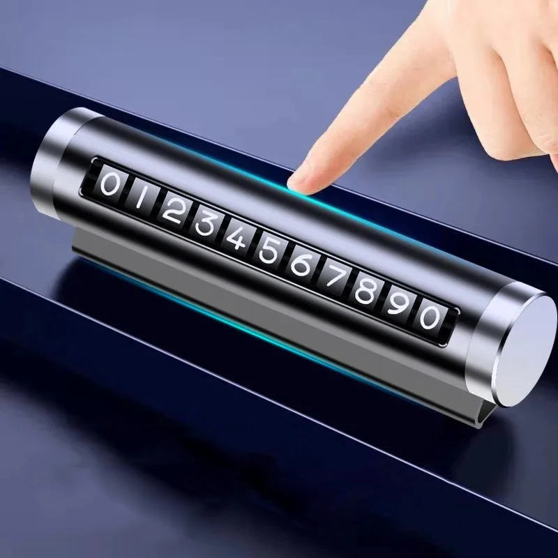 Car Temporary Aluminum Alloy Parking Card Universal Metal Rotate Phone Number Plate Stop Car Styling Auto Interior Accessories
Car Temporary Aluminum Alloy Parking Card Universal Metal Rotate Phone Number Plate Stop Car Styling Auto Interior Accessories