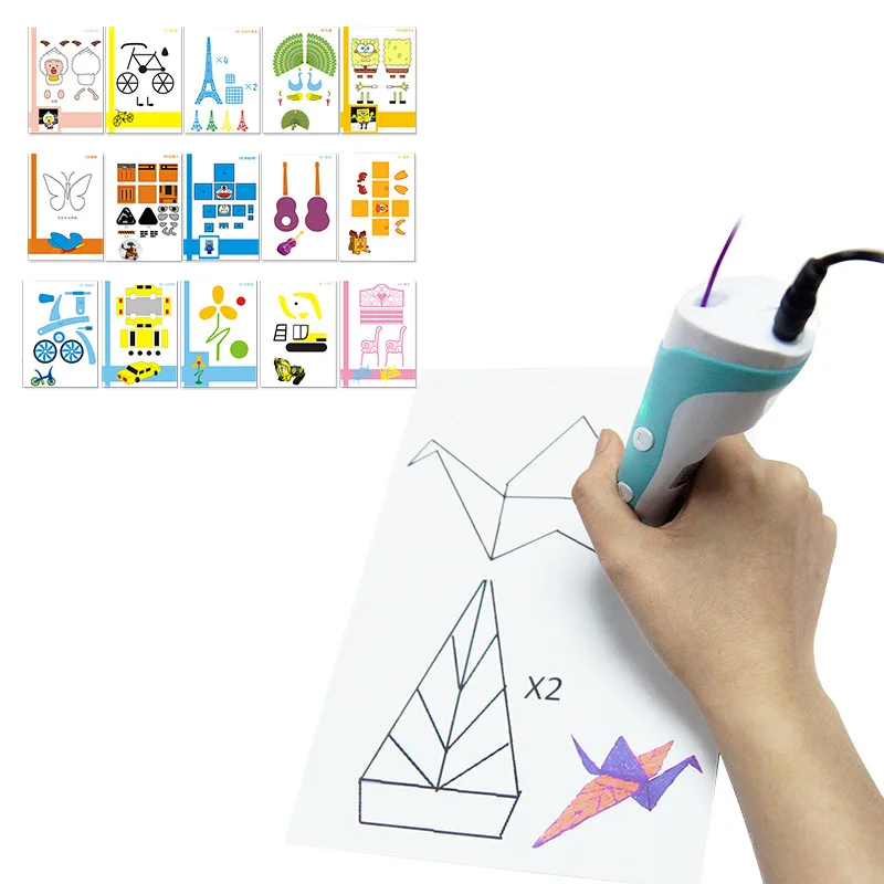 3D Pen Printing Templete Paper 20 Sheets 40 Patterns with Clear Plate Stencils 3D Pen Accessories Drawing Tools for Kids Adults 
3D Pen Printing Templete Paper 20 Sheets 40 Patterns with Clear Plate Stencils 3D Pen Accessories Drawing Tools for Kids Adults