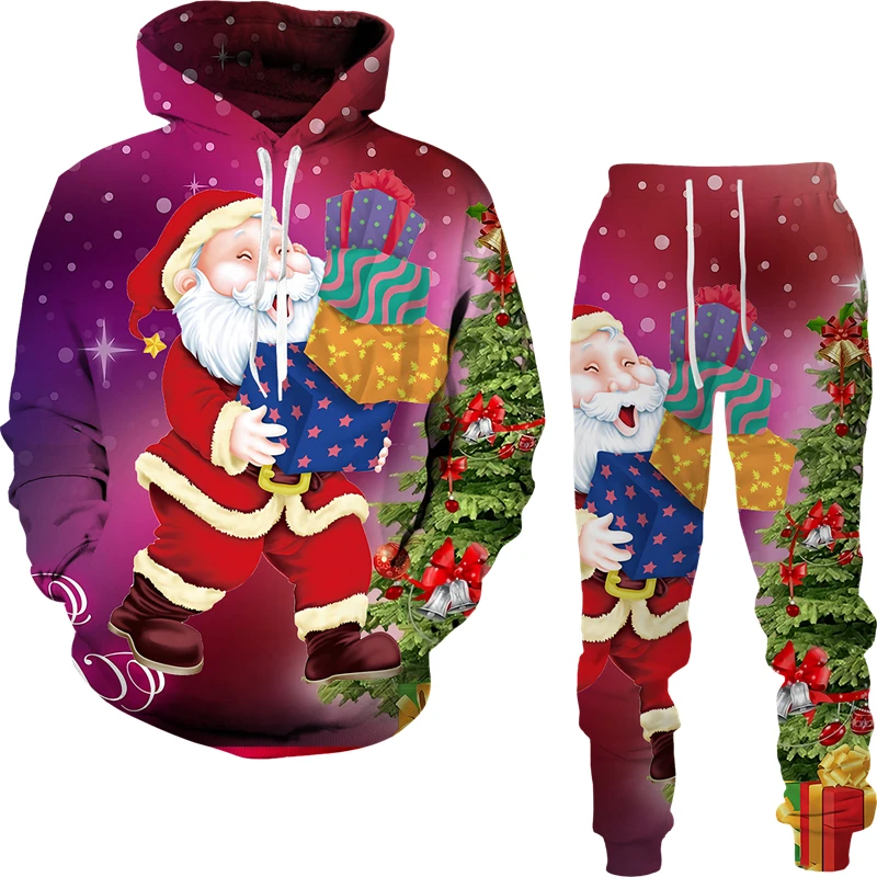 Santa Claus Snowman 3D Digital Printed Pullover Hoodie Pants Tracksuit Christmas Sweatshirt 2pc Set Casual Men's Clothing
Santa Claus Snowman 3D Digital Printed Pullover Hoodie Pants Tracksuit Christmas Sweatshirt 2pc Set Casual Men's Clothing