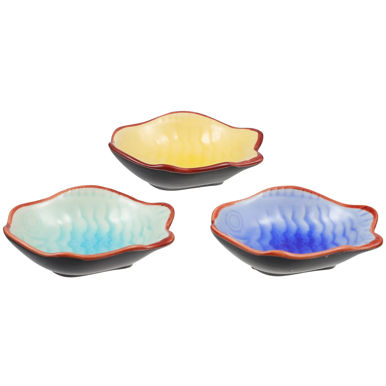 

Dish Sauce Dipping Plate Bowls Small Bowl Tray Condiment Ceramic Snack Dishes Side Japanese Soy Serving Appetizer Sushi Wasabi