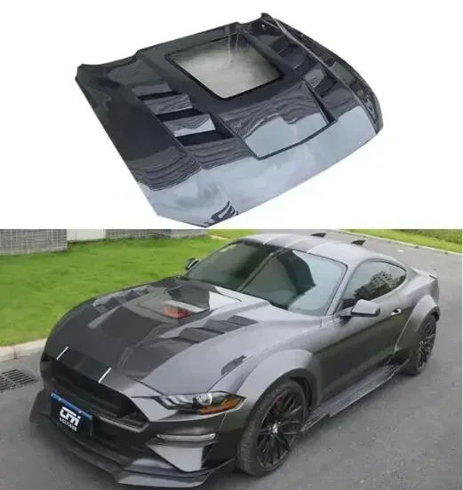 Новый! Для Ford Mustang 2018 2019 2020 2021 2022 настоящее углеродное волокно и FRP передняя