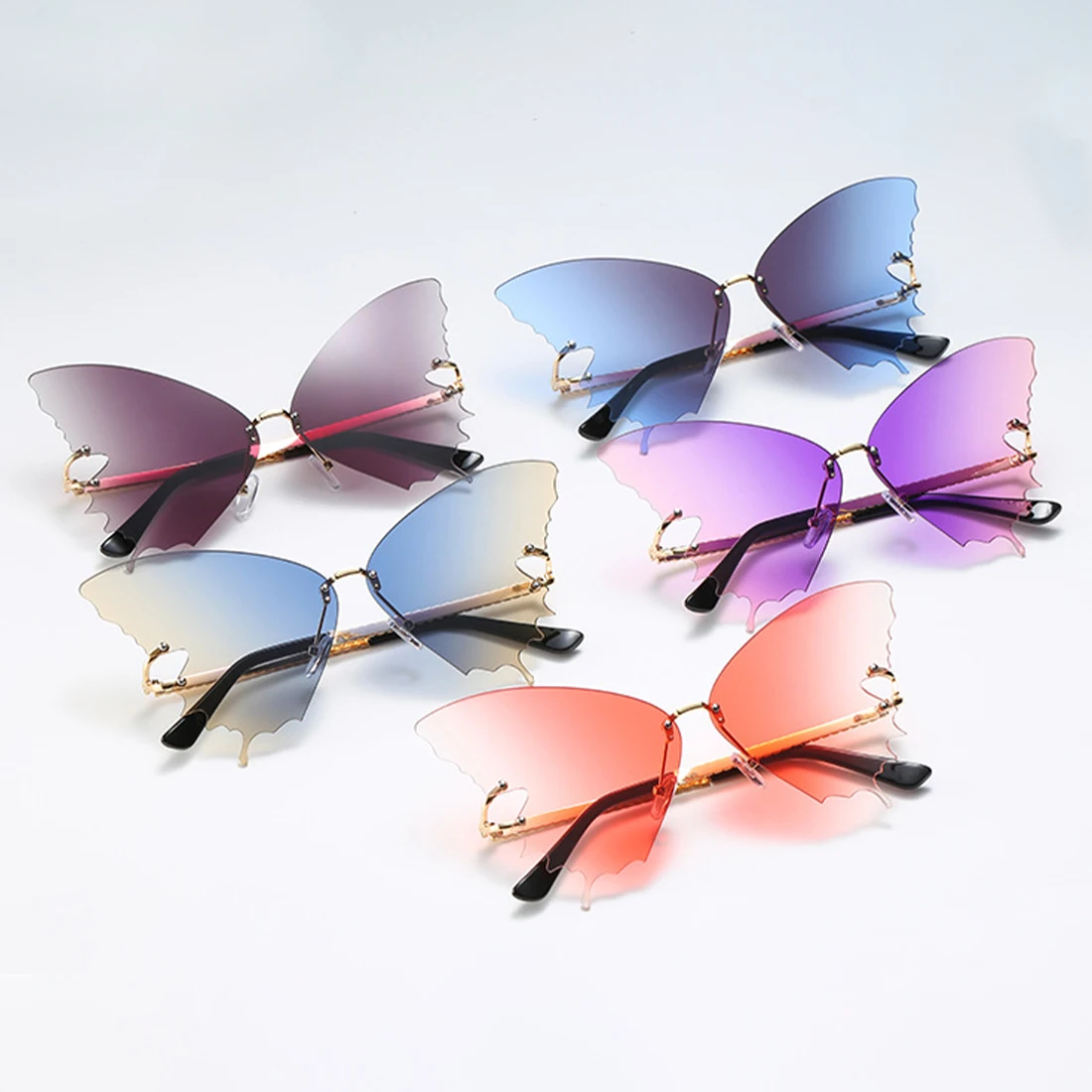 2023 New Fashion Cycling Butterfly Sunglasses For Women UV Protection Vintage Car Metal Rimless Sunglasses Eyewear Decorations
2023 New Fashion Cycling Butterfly Sunglasses For Women UV Protection Vintage Car Metal Rimless Sunglasses Eyewear Decorations