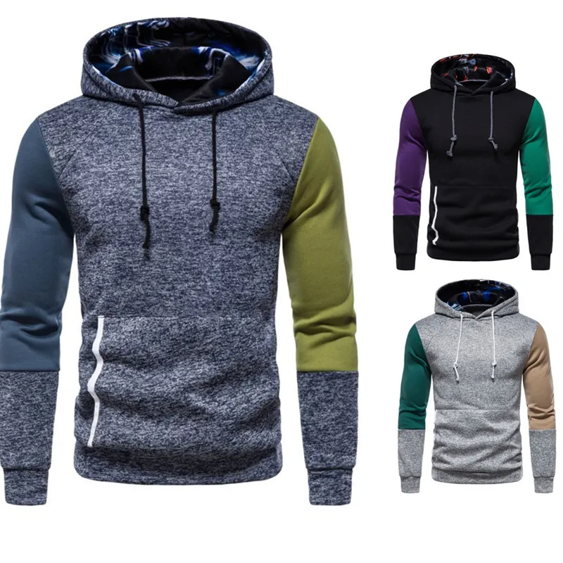 European and American Youth Stitching Hooded Sports Sweater European Code 2022 New Autumn and Winter Men's Casual Sweater Jacket
European and American Youth Stitching Hooded Sports Sweater European Code 2022 New Autumn and Winter Men's Casual Sweater Jacket