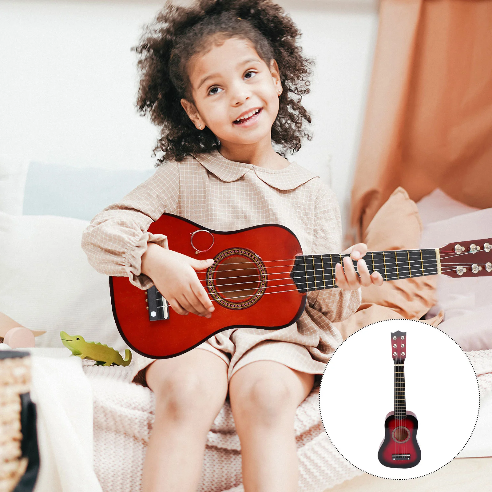 Guitar Kids Toyacoustic Children Musical Wooden Instrument Portable Mini Ukulele Beginner Wood Classical Instruments
Guitar Kids Toyacoustic Children Musical Wooden Instrument Portable Mini Ukulele Beginner Wood Classical Instruments