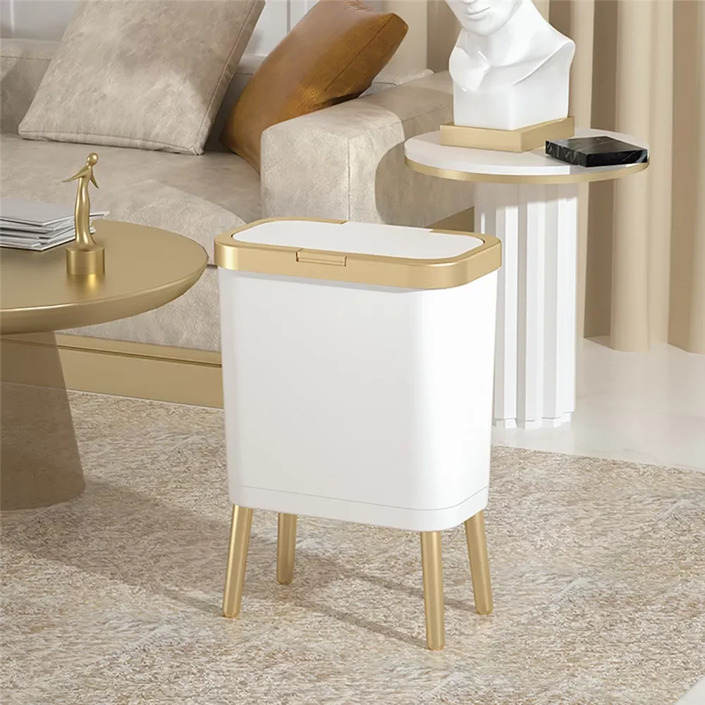 NEW2023 15L Clamshell Type High-Foot Kitchen Trash Can Waste Bin Rubbish Bucket Large Capacity Garbage Can for Bathroom Kitchen
NEW2023 15L Clamshell Type High-Foot Kitchen Trash Can Waste Bin Rubbish Bucket Large Capacity Garbage Can for Bathroom Kitchen