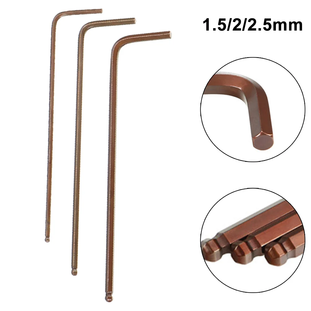 3pcs L Shaped Hex Key Wrench 1.5mm 2mm 2.5mm Hexagon Ball Head Screwdriver Ball Head Single Wrench Bicycle Hand Repair Tools
3pcs L Shaped Hex Key Wrench 1.5mm 2mm 2.5mm Hexagon Ball Head Screwdriver Ball Head Single Wrench Bicycle Hand Repair Tools