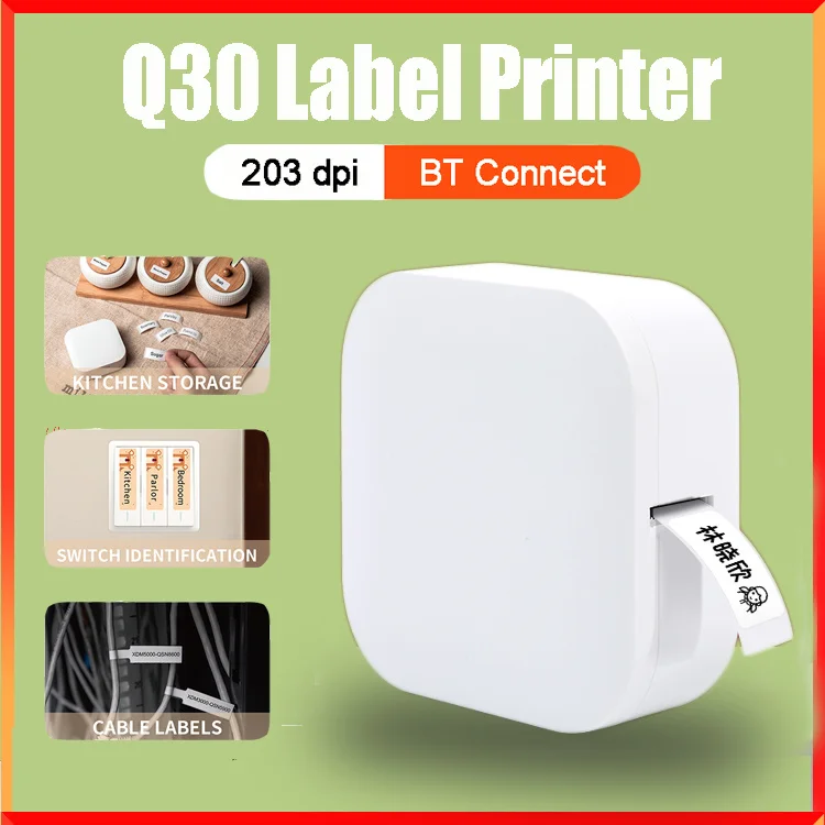 Aimo q30 label maker machine mini pocket thermal label printer bt connect label labeling machine ios android for organization
Aimo q30 label maker machine mini pocket thermal label printer bt connect label labeling machine ios android for organization