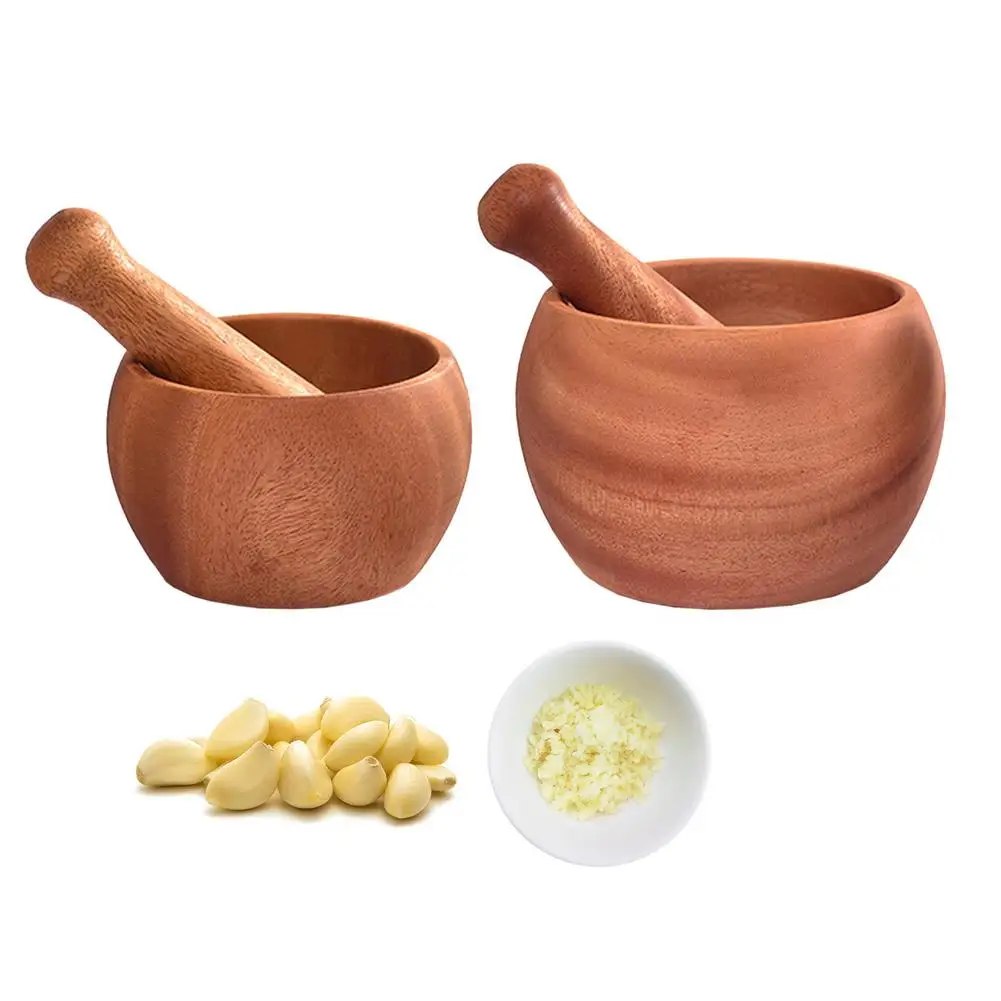 Wooden Mortar And Pestle Set With Lid Spoon Grinder Press Crusher Masher For Pepper Garlic Herb Spice Kitchen Gadget Sets
Wooden Mortar And Pestle Set With Lid Spoon Grinder Press Crusher Masher For Pepper Garlic Herb Spice Kitchen Gadget Sets