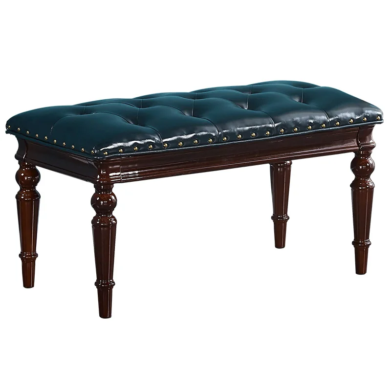 American dressing stool bedroom solid wood light luxury dressing table stool leather piano bench guzheng stool
American dressing stool bedroom solid wood light luxury dressing table stool leather piano bench guzheng stool