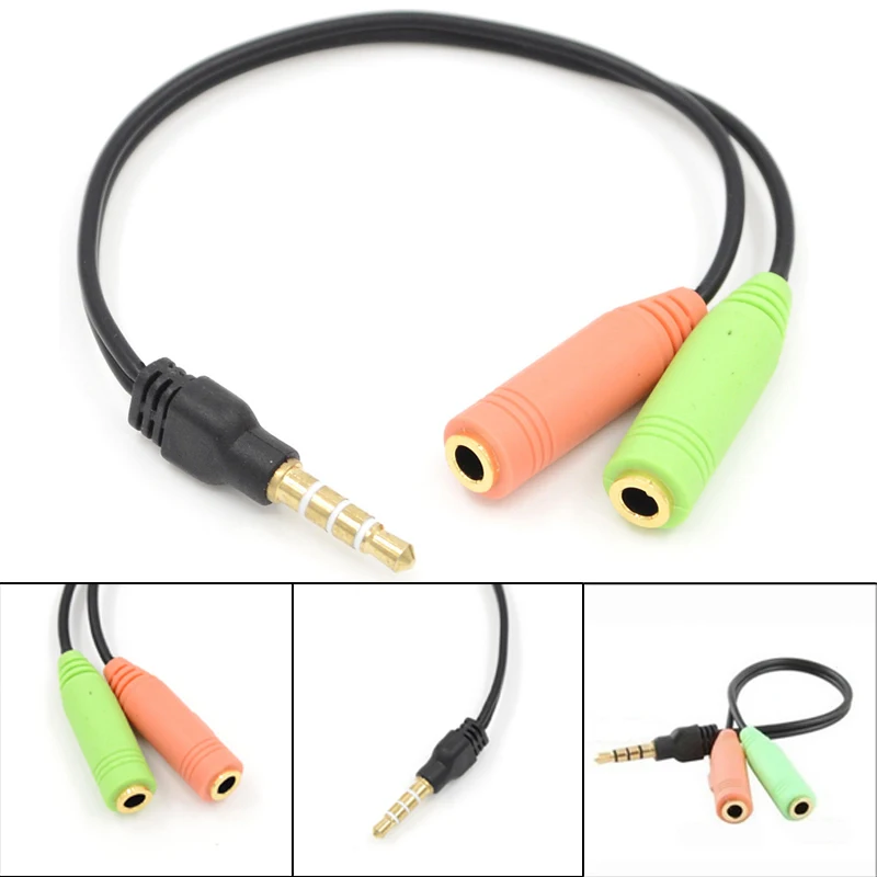 New 3.5mm Audio Splitter Cable for Computer Jack 3.5mm 1 Male to 2 Female Mic Y Splitter AUX Cable Headset Splitter Adapter
New 3.5mm Audio Splitter Cable for Computer Jack 3.5mm 1 Male to 2 Female Mic Y Splitter AUX Cable Headset Splitter Adapter