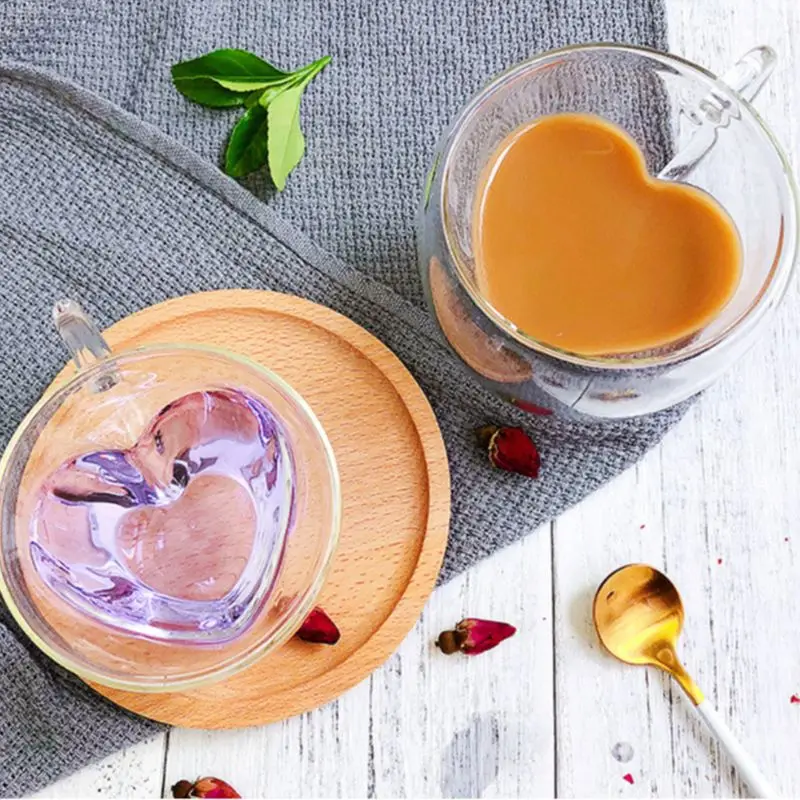 Lover Coffee Cup Heart Love Shaped Drinkware Double Wall Glasses Home Heat-Resistant Milk Breakfast Tea Mug Creative Couple Gift
Lover Coffee Cup Heart Love Shaped Drinkware Double Wall Glasses Home Heat-Resistant Milk Breakfast Tea Mug Creative Couple Gift