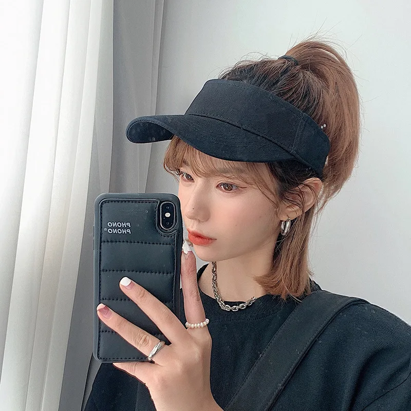 Black Visor Peaked Cap Women's Summer Solid Color Cycling Sun Protection Sunshade Baseball Cap Men's Ins Outdoor Sun Hat
Black Visor Peaked Cap Women's Summer Solid Color Cycling Sun Protection Sunshade Baseball Cap Men's Ins Outdoor Sun Hat