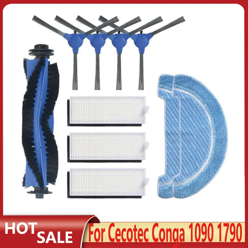 For Cecotec Conga 1090 1790 Ultra Main Roller Side Brush Hepa Filter Mop Rag Cloth Replacement For Robot Vacuum Cleaner Spare
For Cecotec Conga 1090 1790 Ultra Main Roller Side Brush Hepa Filter Mop Rag Cloth Replacement For Robot Vacuum Cleaner Spare