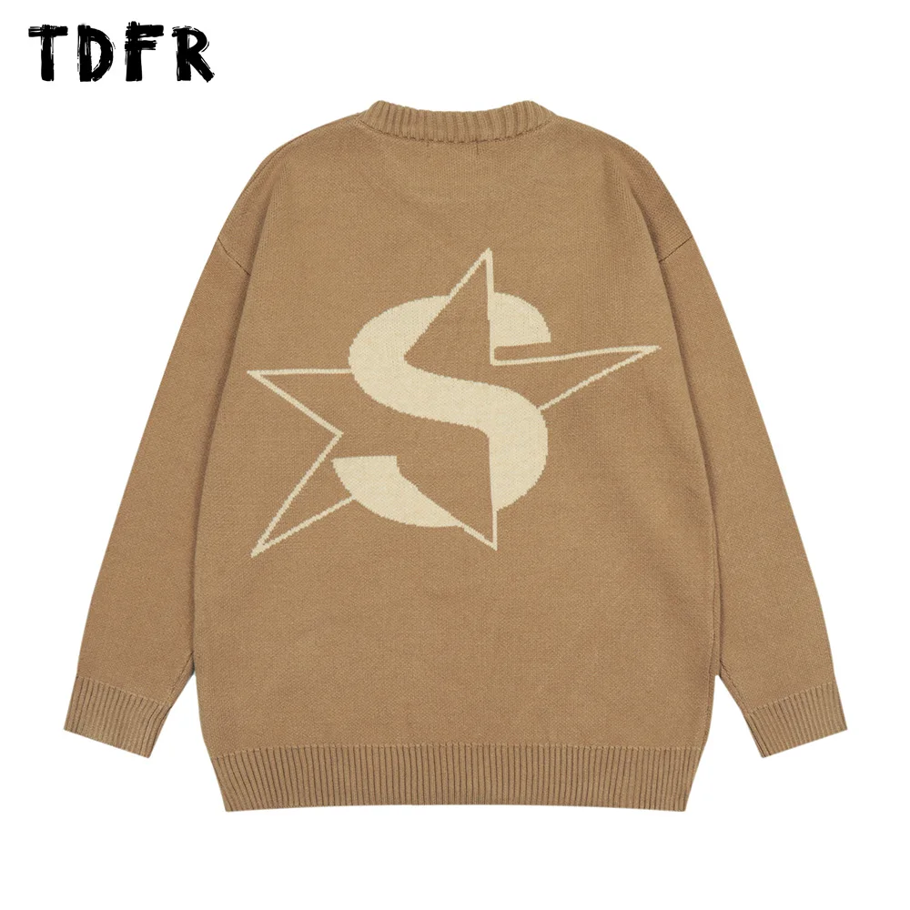 Мужской осенне-зимний жаккардовый свитер с пятиконечными звездами, повседневный Свободный вязаный пуловер с круглым вырезом и длинными ру...
Мужской осенне-зимний жаккардовый свитер с пятиконечными звездами, повседневный Свободный вязаный пуловер с круглым вырезом и длинными ру...