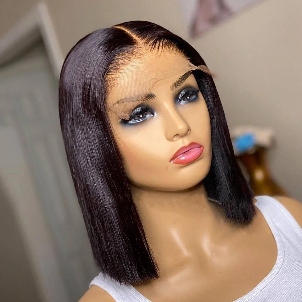 Short Synthetic 4*4 Lace Front Silk Base Wig For Women with Baby Hair Heat Fiber Cosplay Glueless Preplucked Wig
Short Synthetic 4*4 Lace Front Silk Base Wig For Women with Baby Hair Heat Fiber Cosplay Glueless Preplucked Wig