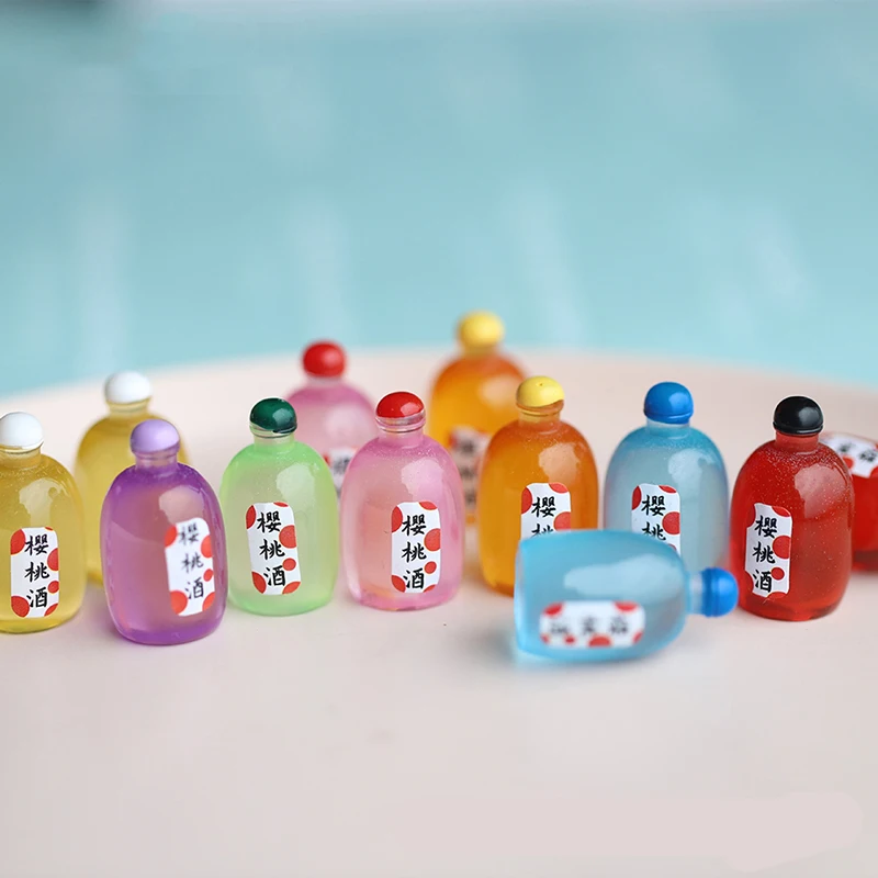 10Pcs Doll house home accessories simulation small wine bottle transparent cherry wine decoration
10Pcs Doll house home accessories simulation small wine bottle transparent cherry wine decoration