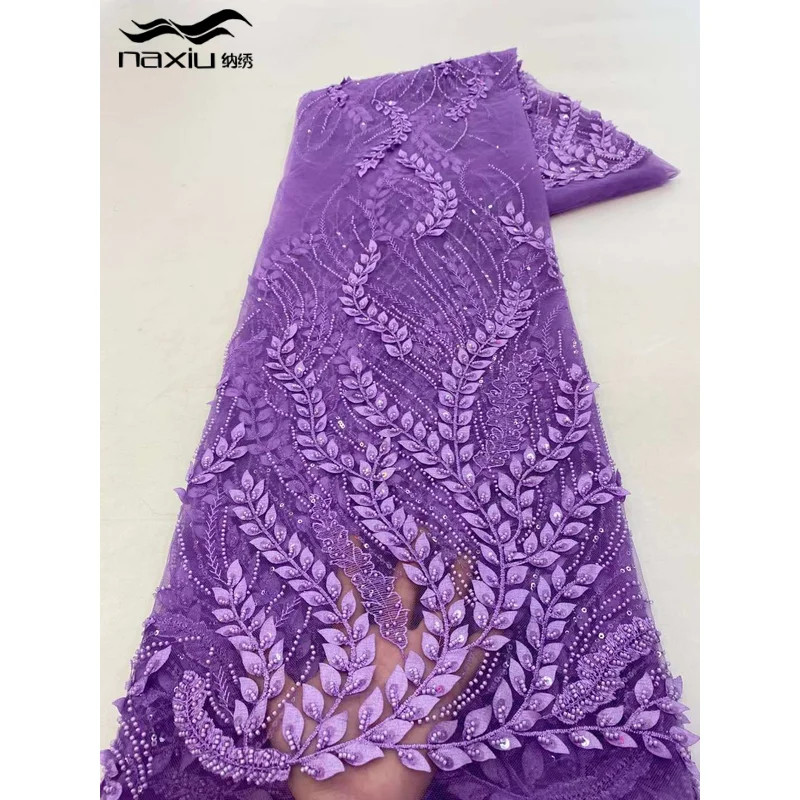 Luxury Lace Fabrics High Quality Handmade Beaded Bridal Wedding 3D African Sequins Lace Fabric For Wedding Dress
Luxury Lace Fabrics High Quality Handmade Beaded Bridal Wedding 3D African Sequins Lace Fabric For Wedding Dress