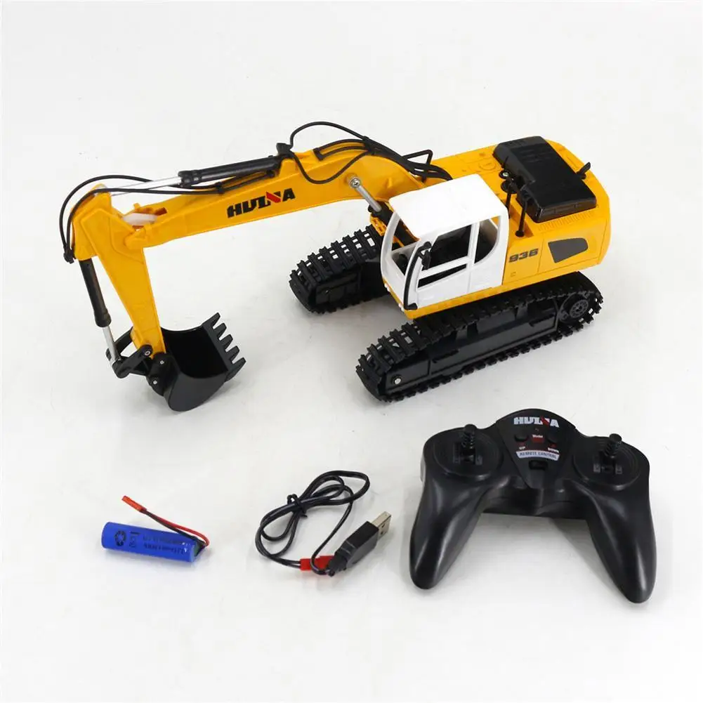 

Huina 1516 Simulation Excavator Toy 1:24 Remote Control Electric Engineering Vehicle Model Ornaments For Children Gifts