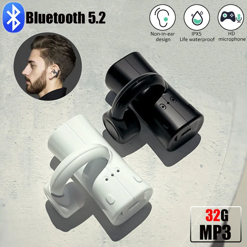 32G Wireless Bone Conduction Earphones Bluetooth 5.2 Headphone Not In-Ear IPX5 Waterproof Sports Earbuds Handsfree HiFi Headset 
32G Wireless Bone Conduction Earphones Bluetooth 5.2 Headphone Not In-Ear IPX5 Waterproof Sports Earbuds Handsfree HiFi Headset