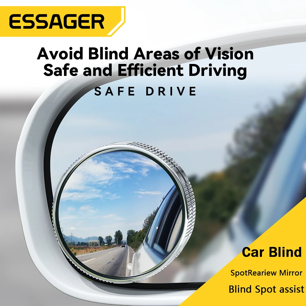 Essager Car Rearview Mirror Blind Spot Large View Rear View Mirror Wide Angle 360° Adjustable Auxiliary Convex Mirrors
Essager Car Rearview Mirror Blind Spot Large View Rear View Mirror Wide Angle 360° Adjustable Auxiliary Convex Mirrors