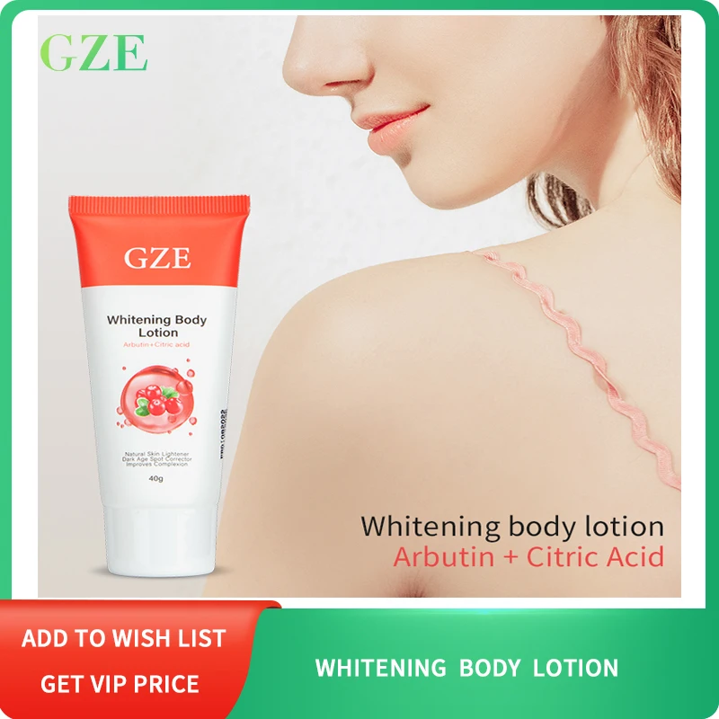 GZE 40g Fruit Acid Whitening Body Lotion Dark Skin Whitening Bleaching Cream for Women & Men Skin Care
GZE 40g Fruit Acid Whitening Body Lotion Dark Skin Whitening Bleaching Cream for Women & Men Skin Care