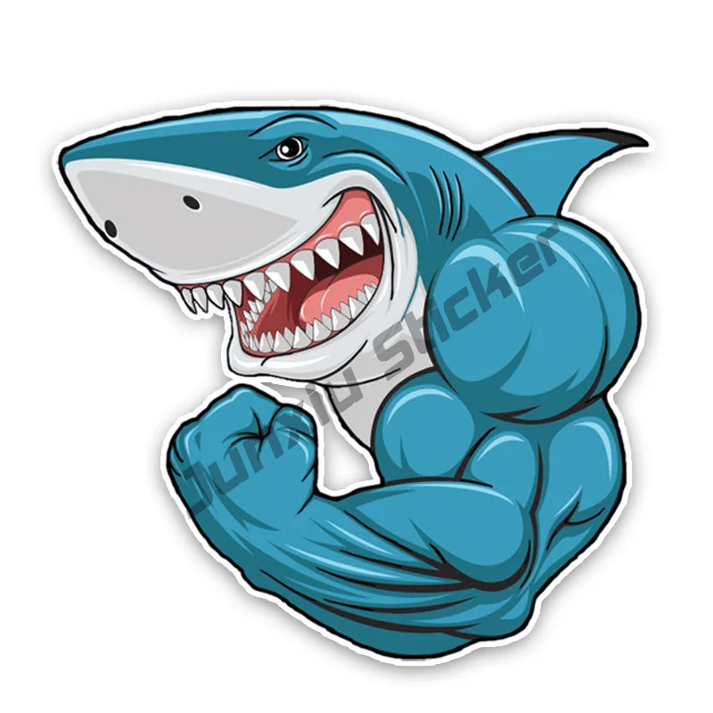 Cartoon Muscle Sharks Creative Car Stickers funny Decals for Bumper Bodywork Windshield Cover Scratches Decal Accessories KK15cm
Cartoon Muscle Sharks Creative Car Stickers funny Decals for Bumper Bodywork Windshield Cover Scratches Decal Accessories KK15cm