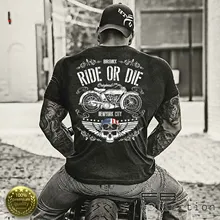 Ride or Die. Custom NY Bronx Motobike Riding Motorcyclist T-Shirt 100% Cotton O-Neck Short Sleeve Casual Mens T-shirt Size S-3XL