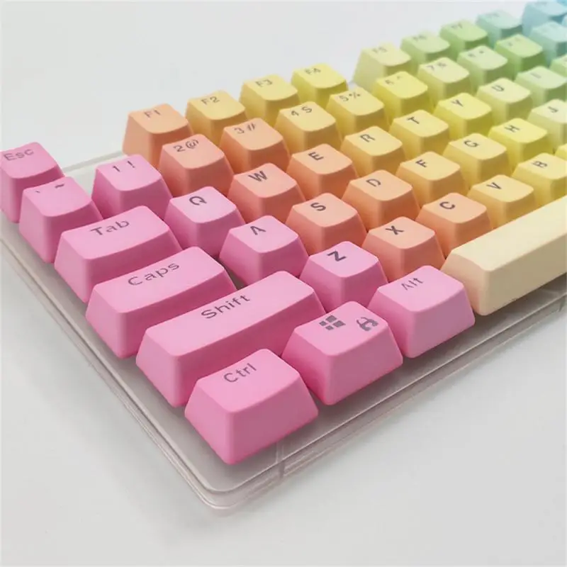 Gradual Change Keycap Ergonomics Universal Mechanical Keyboard 104 Keys Backlight For Use Laptops Frost Blue Rainbow Keycap
Gradual Change Keycap Ergonomics Universal Mechanical Keyboard 104 Keys Backlight For Use Laptops Frost Blue Rainbow Keycap