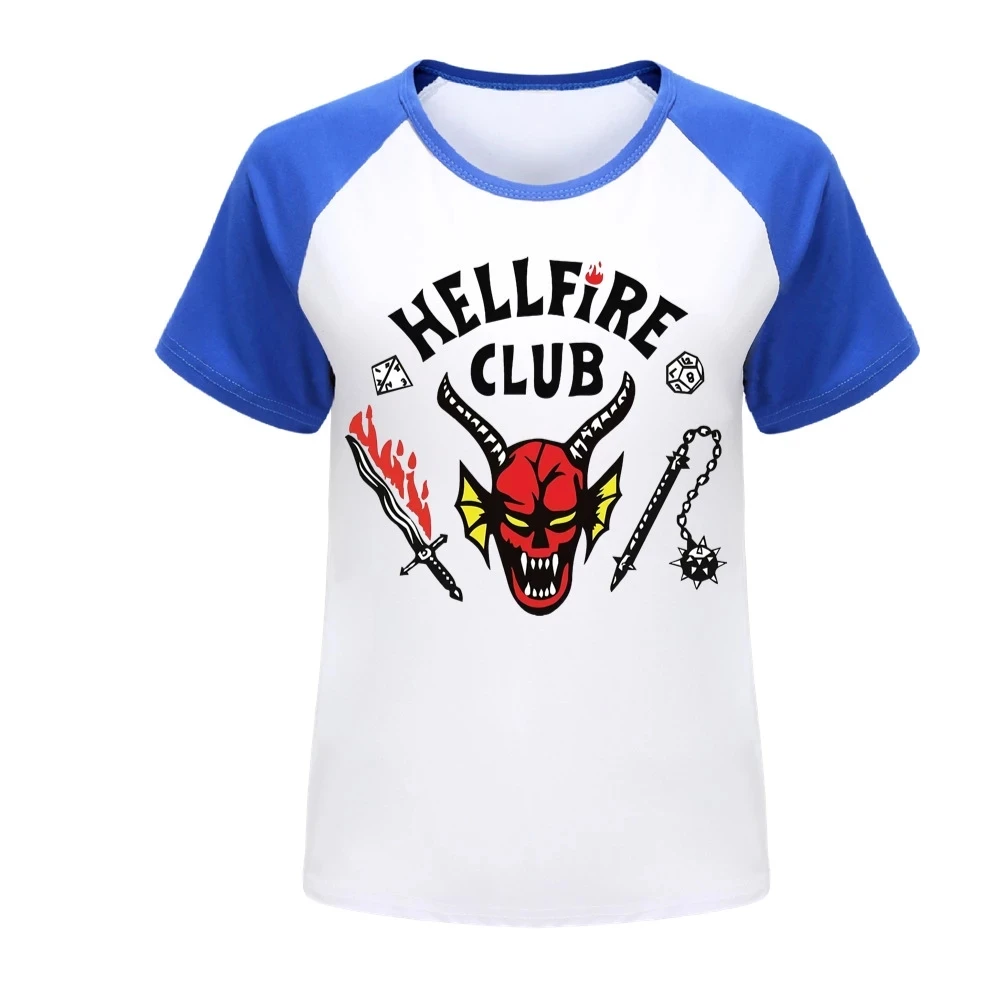 Stranger Things 4 T-shirts Girls Summer Hellfire Club Clothes Baby Kids T Shirts Children Short Sleeve Clothing Graphic T-shirt
Stranger Things 4 T-shirts Girls Summer Hellfire Club Clothes Baby Kids T Shirts Children Short Sleeve Clothing Graphic T-shirt
