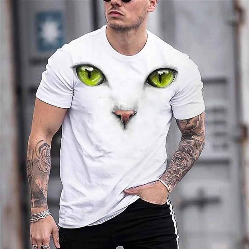 Men Harajuku Cat T-shirt For Male Animal Top Tees Street Sweatshirt Summer Casual Short Sleeve Pullover O-neck Oversized Clothes
Men Harajuku Cat T-shirt For Male Animal Top Tees Street Sweatshirt Summer Casual Short Sleeve Pullover O-neck Oversized Clothes