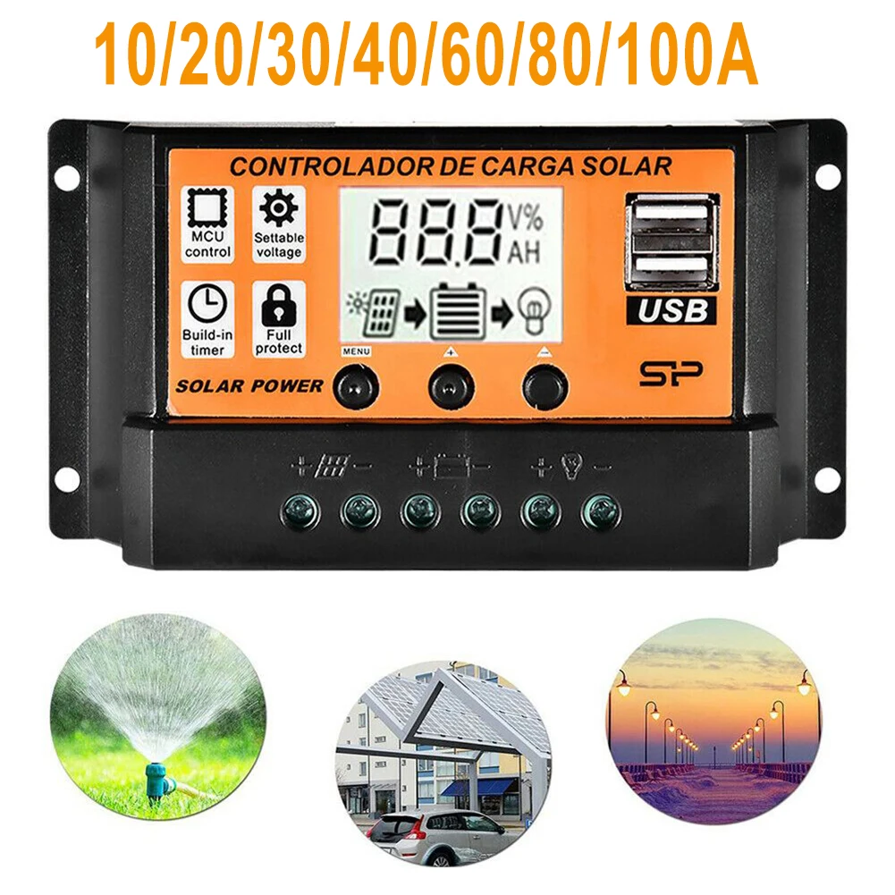 1PCS PWM Solar Laderegler Controller Panel 10A-100A Daul USB LCD Batterie Alternative Solar Energy Supplies Charge Controller
1PCS PWM Solar Laderegler Controller Panel 10A-100A Daul USB LCD Batterie Alternative Solar Energy Supplies Charge Controller