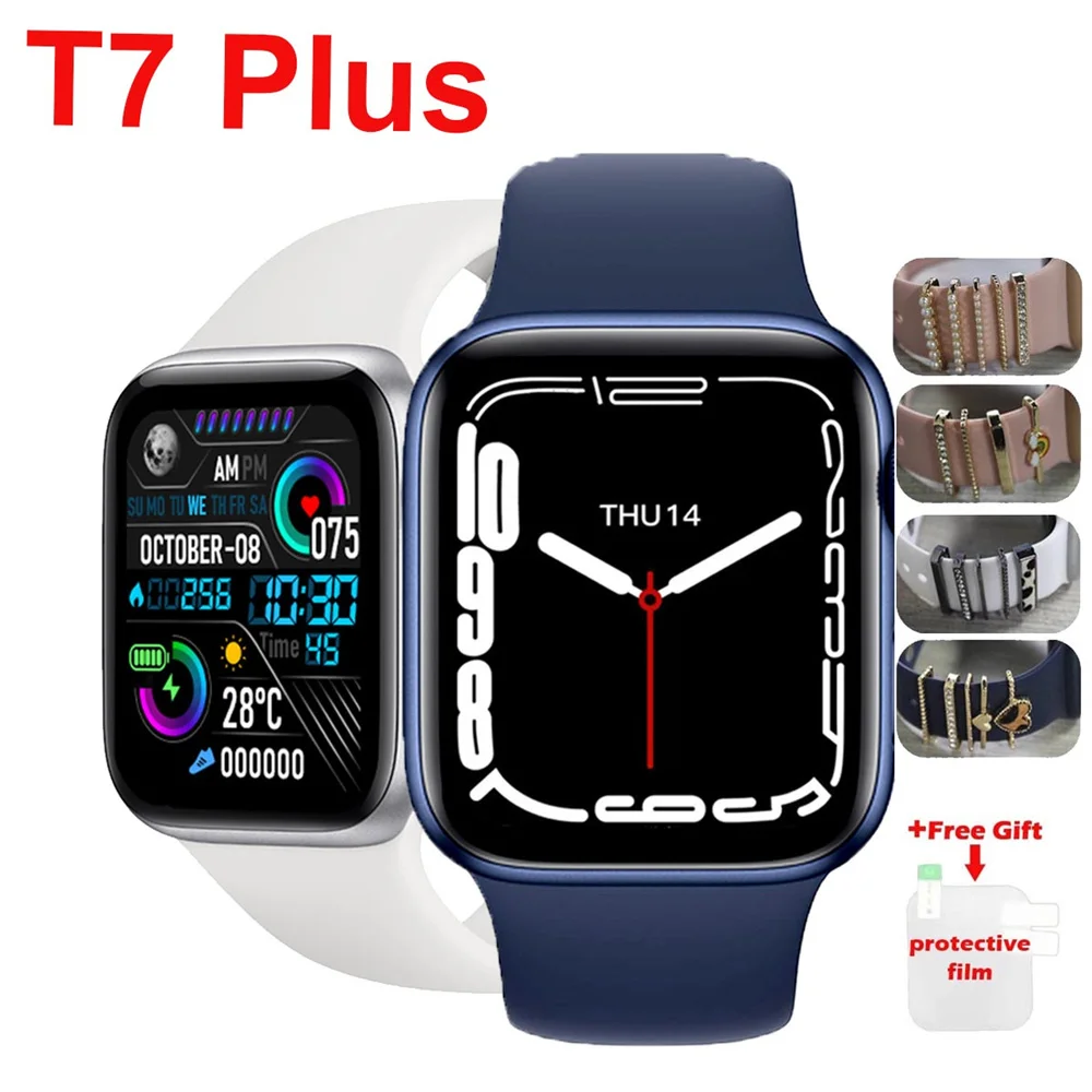 T7 Plus Smartwatch Relogio Masculino Relógio Feminino Bluetooth Call Sleep Tracker Heart Rate Sport Temperature DIY Watch Faces
T7 Plus Smartwatch Relogio Masculino Relógio Feminino Bluetooth Call Sleep Tracker Heart Rate Sport Temperature DIY Watch Faces