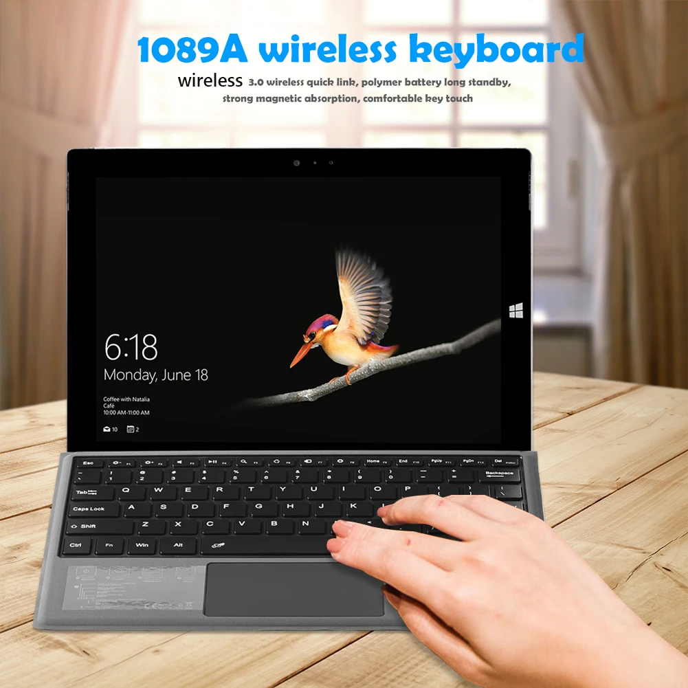Беспроводная Bluetooth-совместимая клавиатура для планшета 3,0 для Surface Pro 3/4/5/6/7 1089A беспроводная клавиатура с портом зарядки Type-C
Беспроводная Bluetooth-совместимая клавиатура для планшета 3,0 для Surface Pro 3/4/5/6/7 1089A беспроводная клавиатура с портом зарядки Type-C