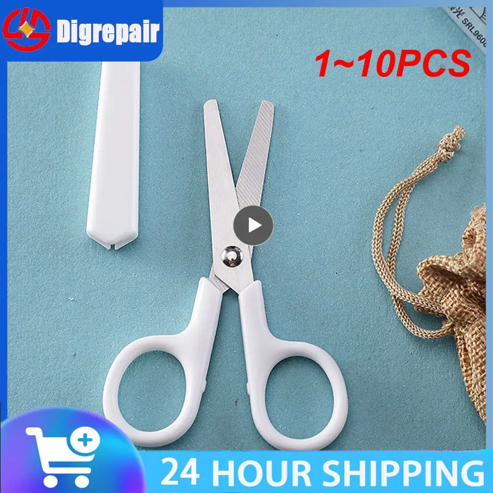 1~10PCS Mini White Color Scissor INS Style Portable Stainless Steel Blade Cutter for Paper Handwork Stationery Office School
1~10PCS Mini White Color Scissor INS Style Portable Stainless Steel Blade Cutter for Paper Handwork Stationery Office School