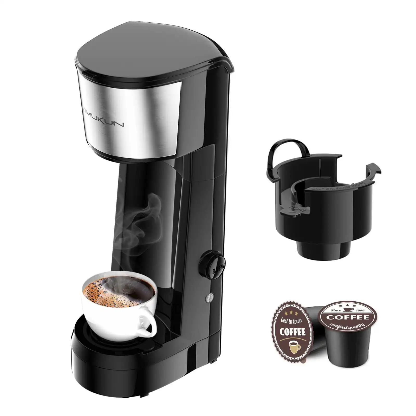 Кофеварка с одним приводом, Кофеварка, совместимая с K-Cup, капсулы с одной чашкой, кофеварки с одной чашкой от 6 до 14 унций
Кофеварка с одним приводом, Кофеварка, совместимая с K-Cup, капсулы с одной чашкой, кофеварки с одной чашкой от 6 до 14 унций