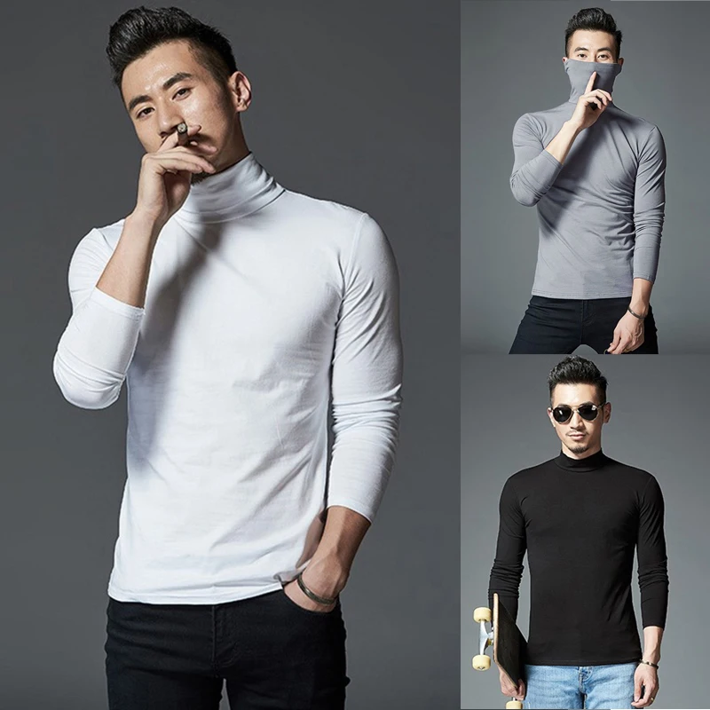Men's Long-Sleeved T-Shirt Solid Color Half High Neck Thin Bottoming Shirt Winter Quick Drying Warm SlimBase Suit Keep Warm HOT
Men's Long-Sleeved T-Shirt Solid Color Half High Neck Thin Bottoming Shirt Winter Quick Drying Warm SlimBase Suit Keep Warm HOT