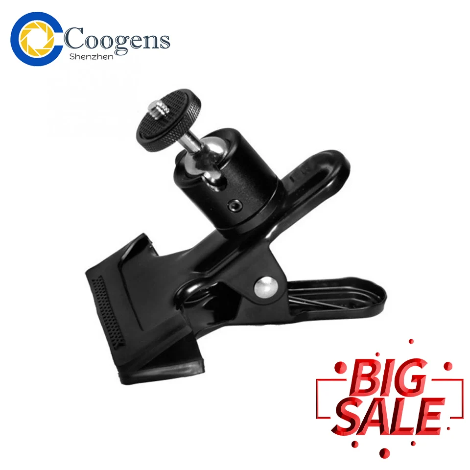 Gimbal Strong Clamp Flash Bracket Ball Head Clip Tripod Mount for GoPro Camera 360 Degree Arbitrary Angle Adjustment
Gimbal Strong Clamp Flash Bracket Ball Head Clip Tripod Mount for GoPro Camera 360 Degree Arbitrary Angle Adjustment