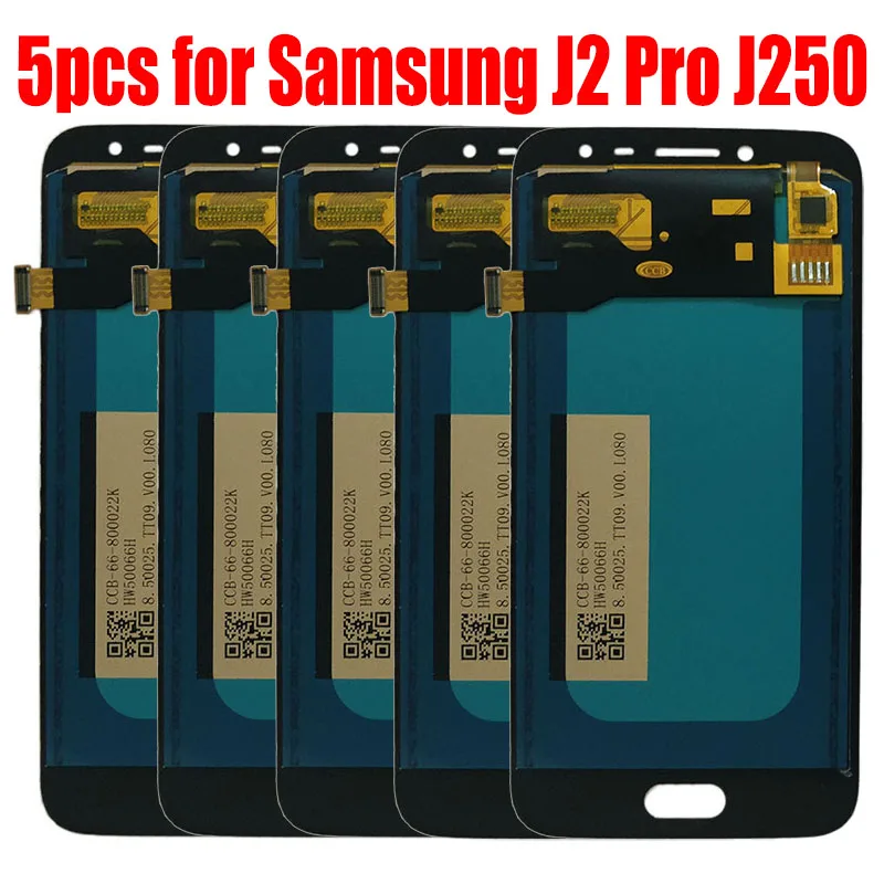 

5PCS For Samsung Galaxy J2 Pro 2018 J250 SM-J250F /DS J250M J250G LCD Display Matrix Panel Digitizer Touch Screen Assembly
