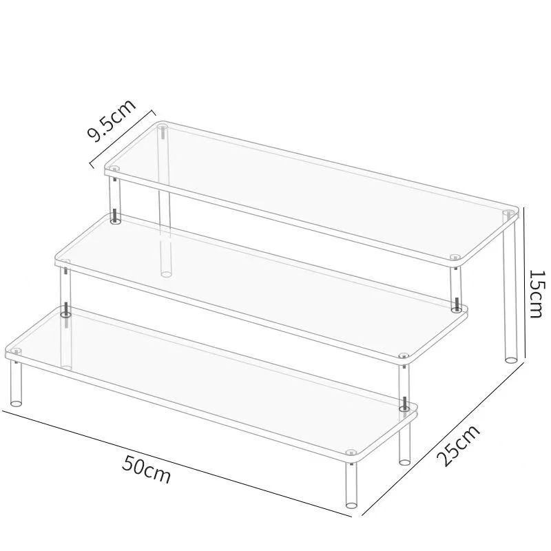 Прозрачная акриловая многоуровневая полка
Прозрачная акриловая многоуровневая полка
