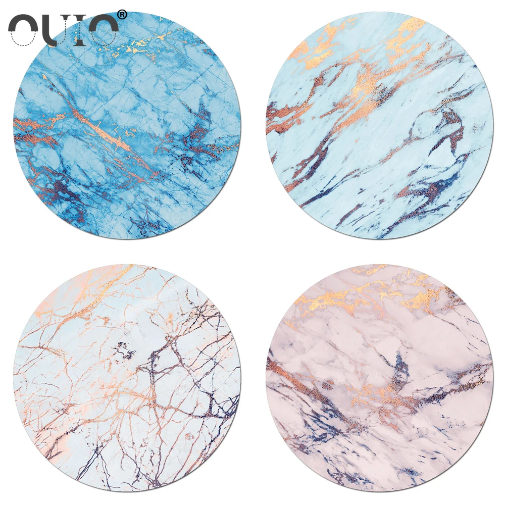 Round Mouse Pad Blue Marble Premium-Textured Mouse Mat Washable Mousepads with Lycra Cloth Non-Slip Rubber Base Small Mousepad
Round Mouse Pad Blue Marble Premium-Textured Mouse Mat Washable Mousepads with Lycra Cloth Non-Slip Rubber Base Small Mousepad