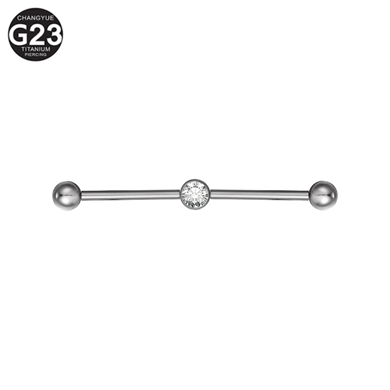 1PC F136 Titanium Cartilage Piercing 14G Vertical Barbell Rings Zircon Ear studs Earrings Tragus Helix Piercing Nipple Jewelry
1PC F136 Titanium Cartilage Piercing 14G Vertical Barbell Rings Zircon Ear studs Earrings Tragus Helix Piercing Nipple Jewelry