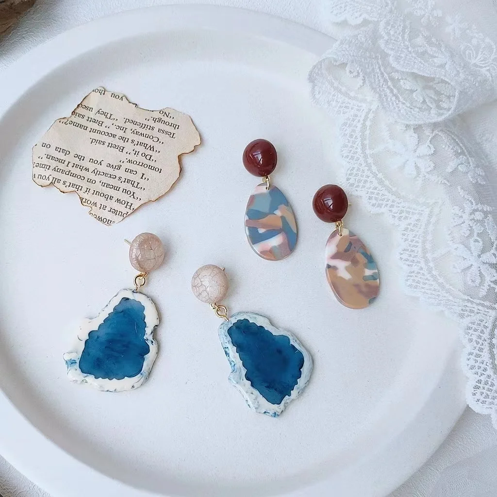 Bright Eye S925 Silver Needle Earrings For Women Resin Art Fashion Hipster Earrings Vintage Oil Painting Style Earrings Pendant
Bright Eye S925 Silver Needle Earrings For Women Resin Art Fashion Hipster Earrings Vintage Oil Painting Style Earrings Pendant